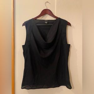 W Large Black Dress Top